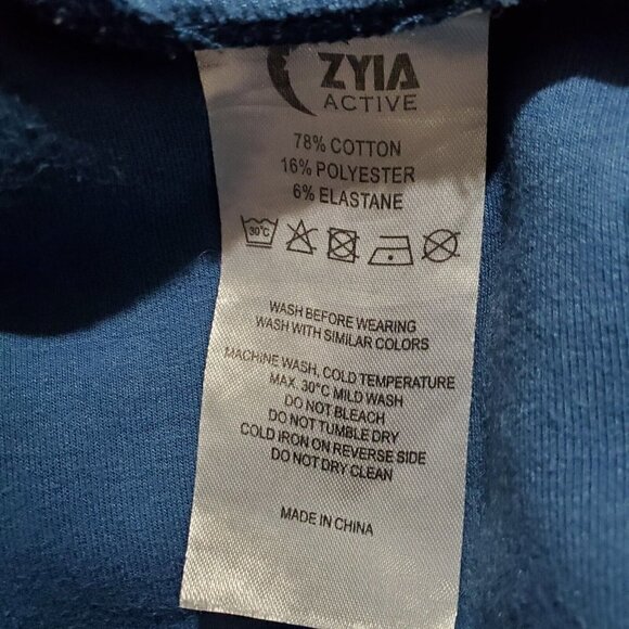 Zyia Active Men's Blue Knit Shorts Drawstring Pockets Casual Comfort Sz M - Picture 9 of 9